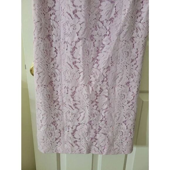 Fame and partners Lavender Lace Midi Dress 4 NWT - Picture 3 of 9